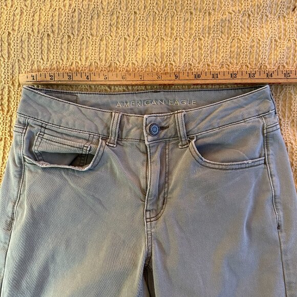 American Eagle Outfitters Tomgirl Super Stretch Pants - 2 Short, Sage Green - Picture 8 of 10
